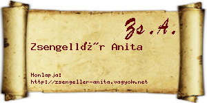 Zsengellér Anita névjegykártya